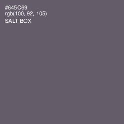 #645C69 - Salt Box Color Image