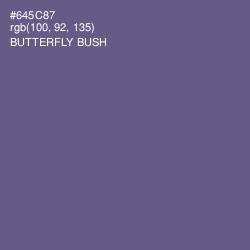 #645C87 - Butterfly Bush Color Image