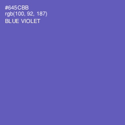 #645CBB - Blue Violet Color Image