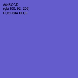 #645CCD - Fuchsia Blue Color Image