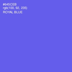 #645CEB - Royal Blue Color Image