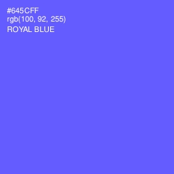 #645CFF - Royal Blue Color Image