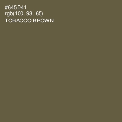 #645D41 - Tobacco Brown Color Image