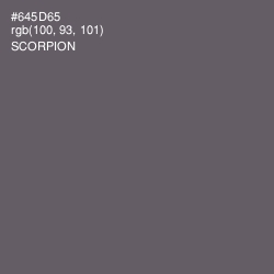 #645D65 - Scorpion Color Image