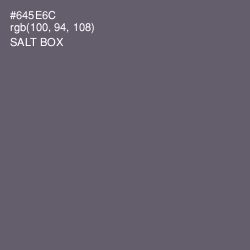 #645E6C - Salt Box Color Image
