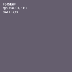 #645E6F - Salt Box Color Image