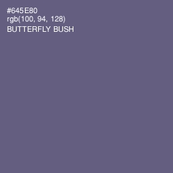 #645E80 - Butterfly Bush Color Image