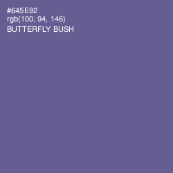 #645E92 - Butterfly Bush Color Image