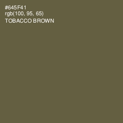 #645F41 - Tobacco Brown Color Image