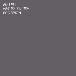 #645F64 - Scorpion Color Image