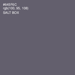 #645F6C - Salt Box Color Image