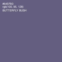 #645F80 - Butterfly Bush Color Image