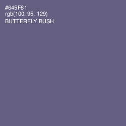 #645F81 - Butterfly Bush Color Image