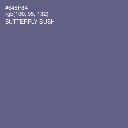 #645F84 - Butterfly Bush Color Image