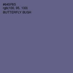 #645F85 - Butterfly Bush Color Image