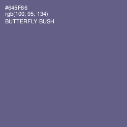 #645F86 - Butterfly Bush Color Image