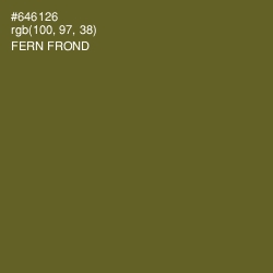 #646126 - Fern Frond Color Image