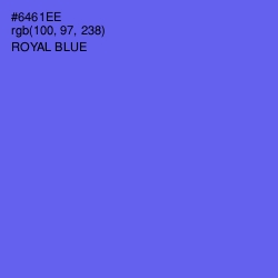 #6461EE - Royal Blue Color Image