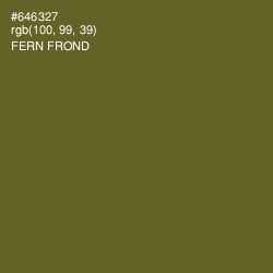 #646327 - Fern Frond Color Image