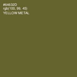 #64632D - Yellow Metal Color Image