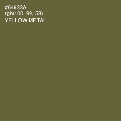 #64633A - Yellow Metal Color Image