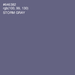 #646382 - Storm Gray Color Image