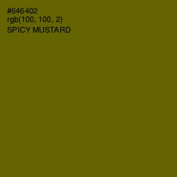 #646402 - Spicy Mustard Color Image