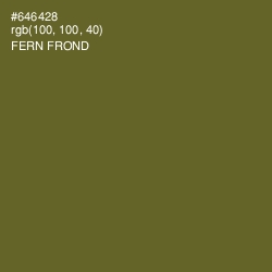 #646428 - Fern Frond Color Image