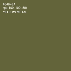 #64643A - Yellow Metal Color Image