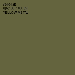 #64643E - Yellow Metal Color Image