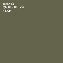 #64644C - Finch Color Image