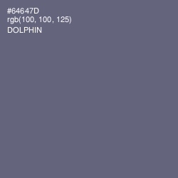 #64647D - Dolphin Color Image