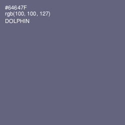 #64647F - Dolphin Color Image