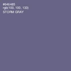 #646485 - Storm Gray Color Image