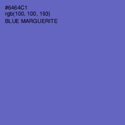 #6464C1 - Blue Marguerite Color Image