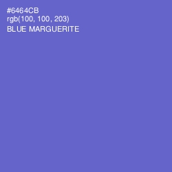 #6464CB - Blue Marguerite Color Image