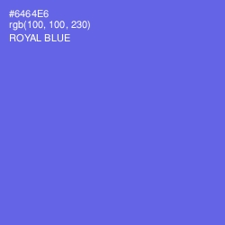 #6464E6 - Royal Blue Color Image