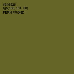 #646526 - Fern Frond Color Image