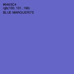 #6465C4 - Blue Marguerite Color Image