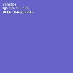 #6465C6 - Blue Marguerite Color Image