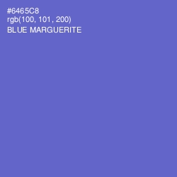 #6465C8 - Blue Marguerite Color Image