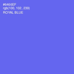 #6466EF - Royal Blue Color Image