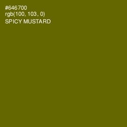 #646700 - Spicy Mustard Color Image