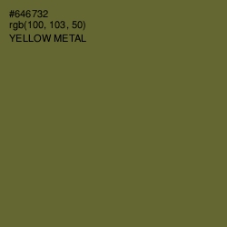 #646732 - Yellow Metal Color Image