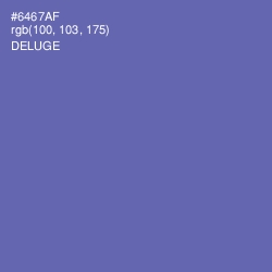 #6467AF - Deluge Color Image