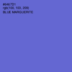 #6467D1 - Blue Marguerite Color Image