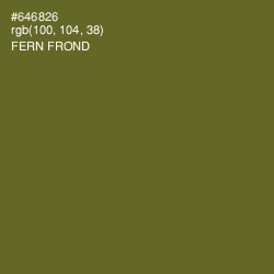 #646826 - Fern Frond Color Image