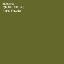 #64682A - Fern Frond Color Image