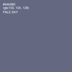 #646880 - Pale Sky Color Image