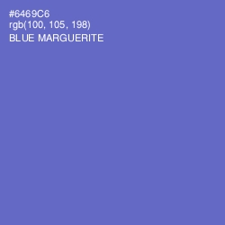 #6469C6 - Blue Marguerite Color Image